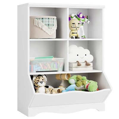 MELIA, Kệ 2 gian kệ để đồ đồ dùng cho trẻ SHE_088, 100x50x119cm, kệ gỗ Scandi Home