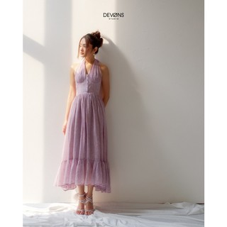 Đầm Maxi cột dây Lavender Dress - DEVONS STUDIO