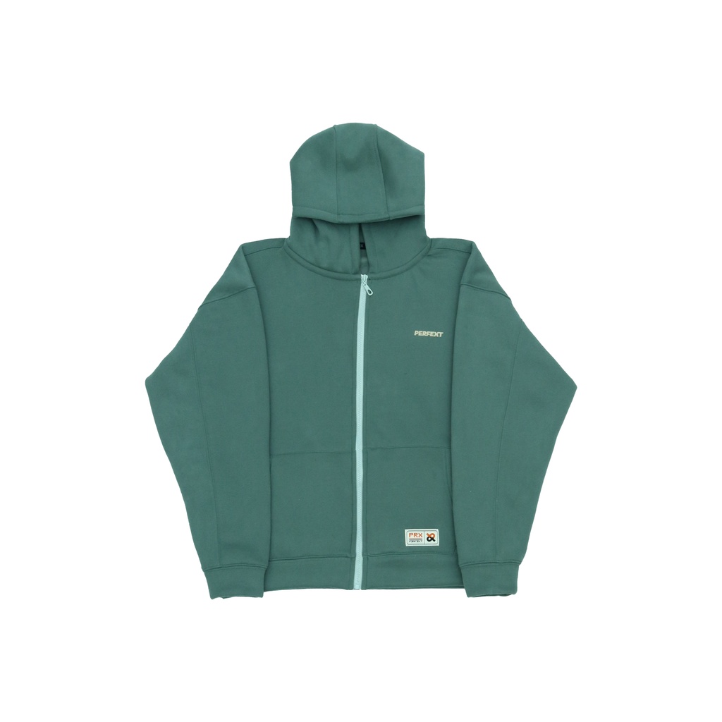 Áo khoác Perfext Hoodie Basic Fullzip 100% Cotton Nỉ Bông, Hoạ Tiết In Nhung Mềm