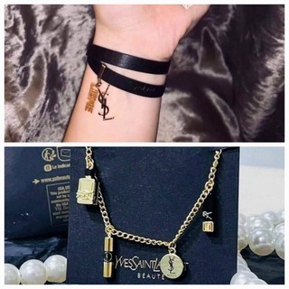 Vòng chocker ysl đeo 2 kiểu