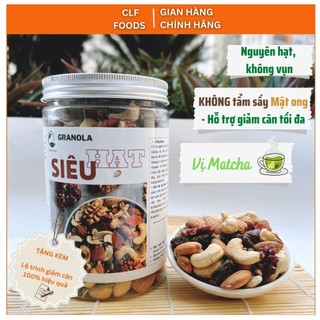 Granola siêu hạt ăn kiêng ngũ cốc giảm cân không đường eat clean nhiều dinh dưỡng vị Matcha