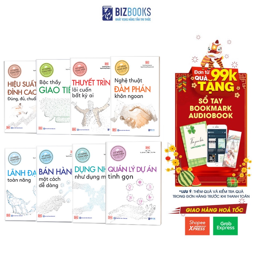 Bộ sách Bizbooks - DK - Kỹ Năng Toàn Diện Trong Cuộc Sống Và Công Việc - 8 Kỹ Năng Mềm Quan Trọng Nhất Đời Người