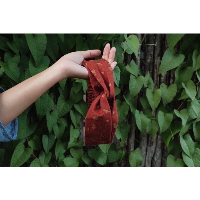 RUỘNG HOA-BĂNG ĐÔ CÀI TÓC VẢI COTTON