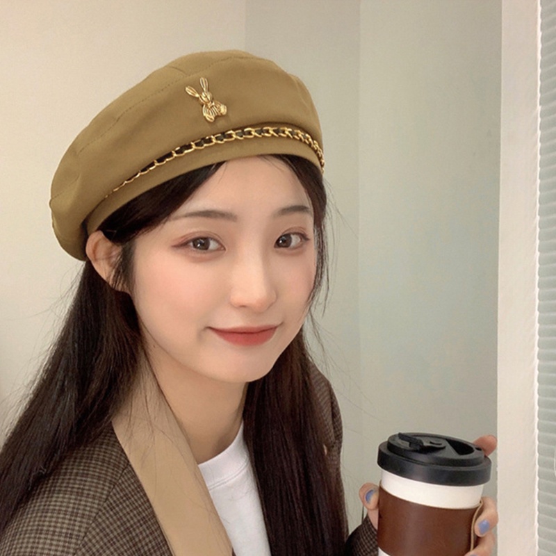 Mũ Beret Lông Thỏ Dễ Thương Xinh Xắn Cao Cấp