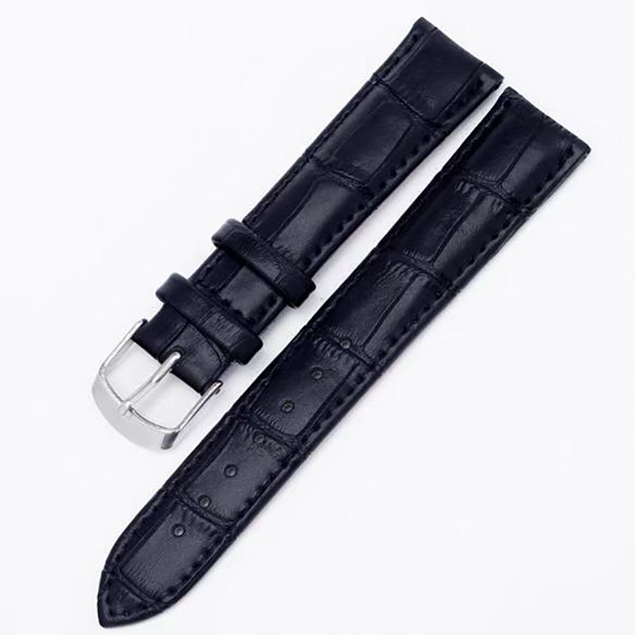 Dây Đeo Da OLEVS Thay Thế Cho Đồng Hồ Đeo Tay Màu Nâu Đen Sang Trọng Thời Trang 200mm