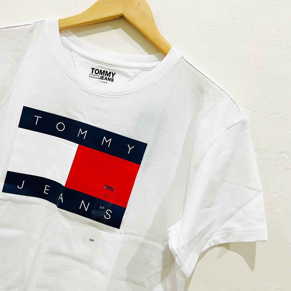 Áo thun nữ Tommy Jeans Cropped Cotton Flag Logo - NHIỀU MÀU