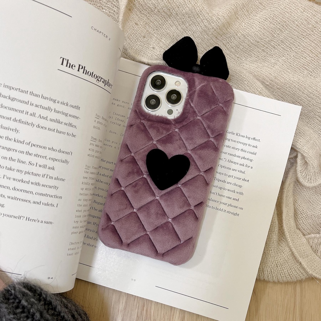 Ốp Điện Thoại Silicon Tpu Bảo Vệ Toàn Diện Chống Sốc Hình Trái Tim 3D Cho iPhone 14 13 12 11 Pro MAX Plus