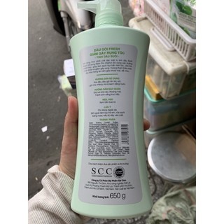 dầu gội bồ kết fresh 650g(khách mua ghi chú lấy màu)