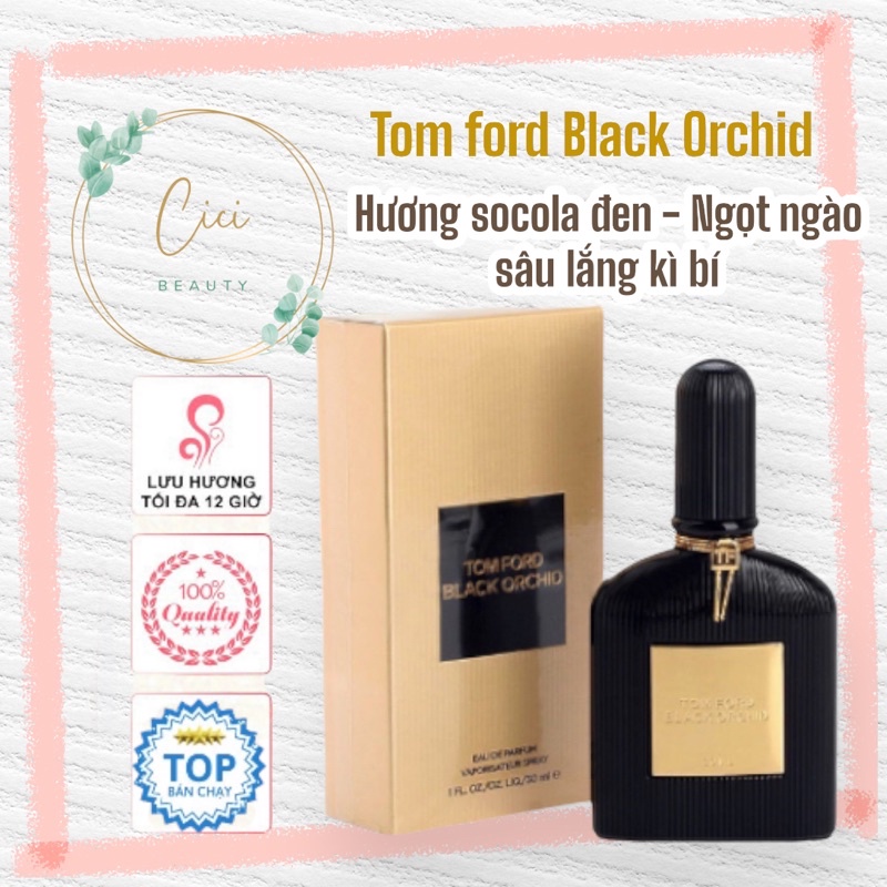 [Lưu hương lâu] Nước hoa unisex Tom Ford Black Orchid hương sô cô la đen chiết 1ml 2ml 5ml , Nước hoa nam nữ chính hãng