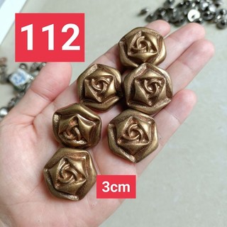 100 gam nút áo hình hoa hồng bản 3cm