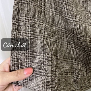 Chân váy dạ vạt chéo