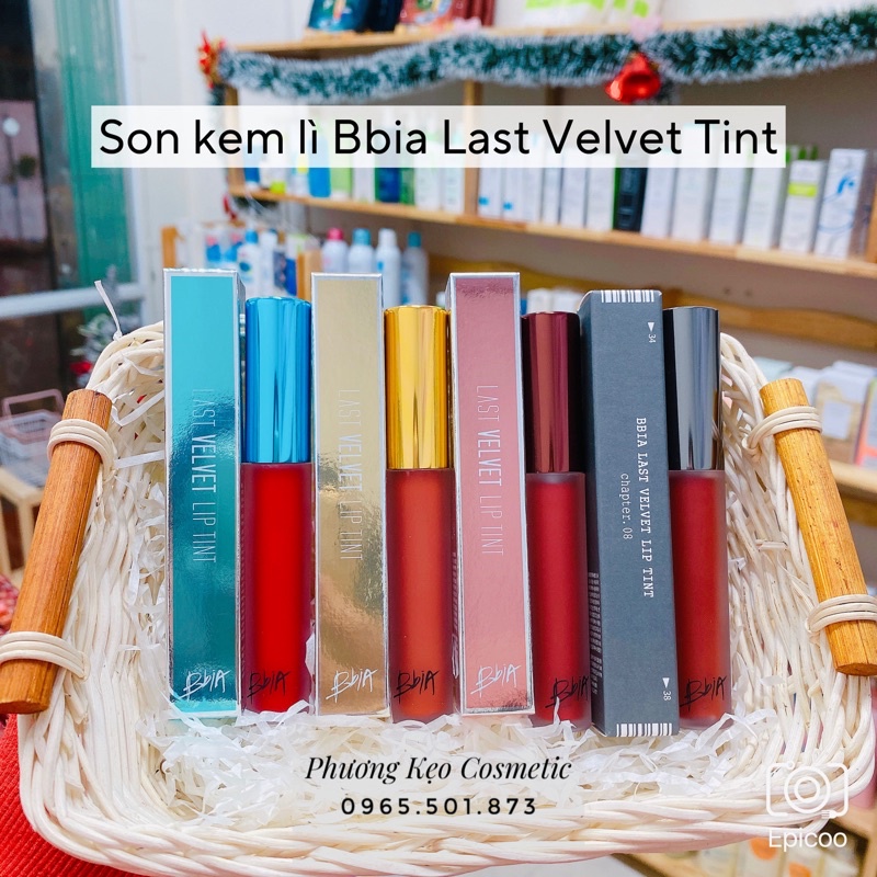 Son kem lì BBIA Last Velvet Lip Tint Các Màu