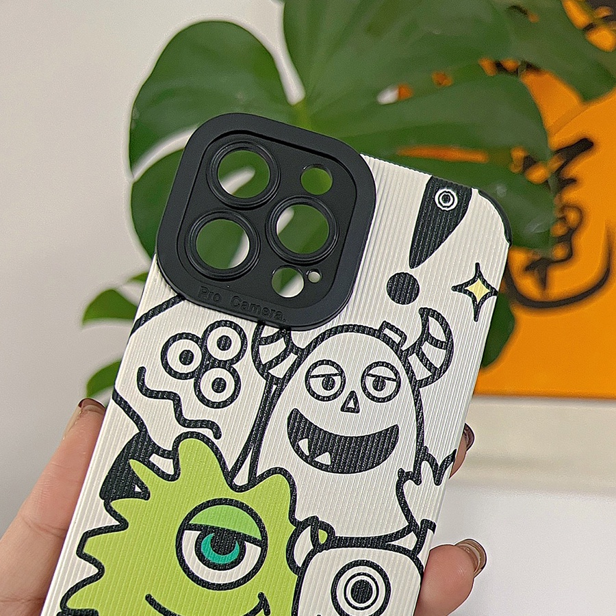 Ốp Điện Thoại Silicon TPU Mềm Hình Quái Vật Hoạt Hình Cho iPhone 11 14 13 12 PRO X XR XS MAX XSMAX 6 6s 6splus 7 8 plus