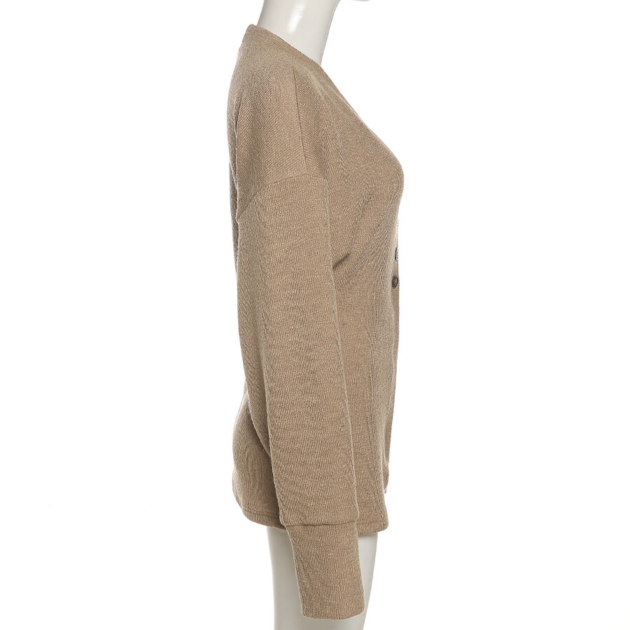 Áo Khoác cardigan Dệt Kim Cổ Chữ V Dáng Dài Phong Cách retro Thời Trang Mùa Xuân Dành Cho Nữ
