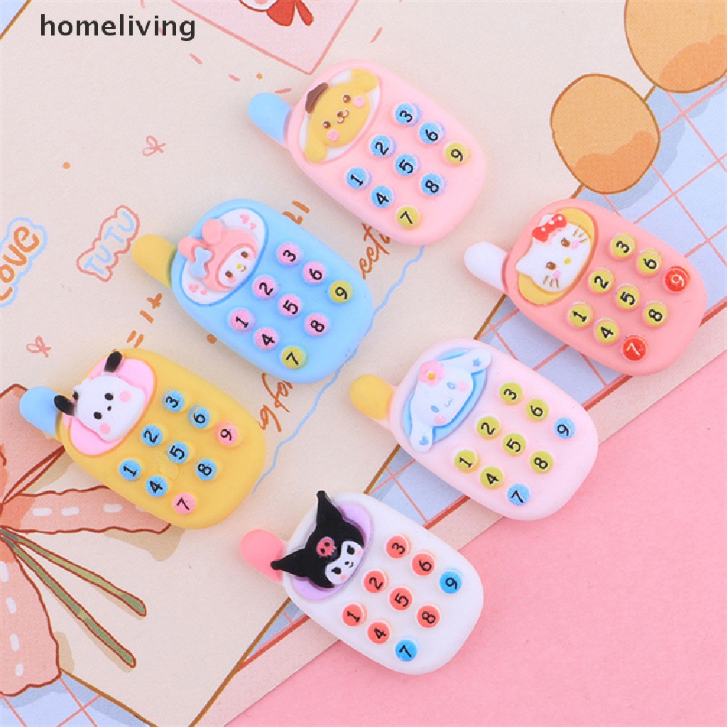 Set 10 Mô Hình Điện Thoại Di Động Mini Trang Trí Nhà Búp Bê DIY