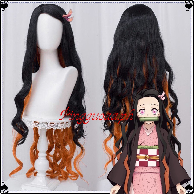 Tóc Giả Hóa Trang Nhân Vật Kimetsu no Yaiba Kamado Nezuko 100cm