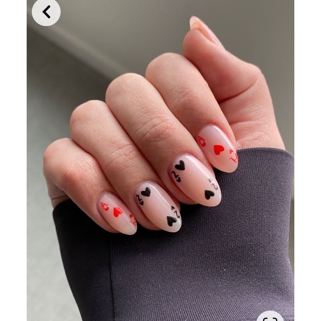 Nailbox TẾT Bộ bài, Móng úp thiết kế đo theo size tay khách