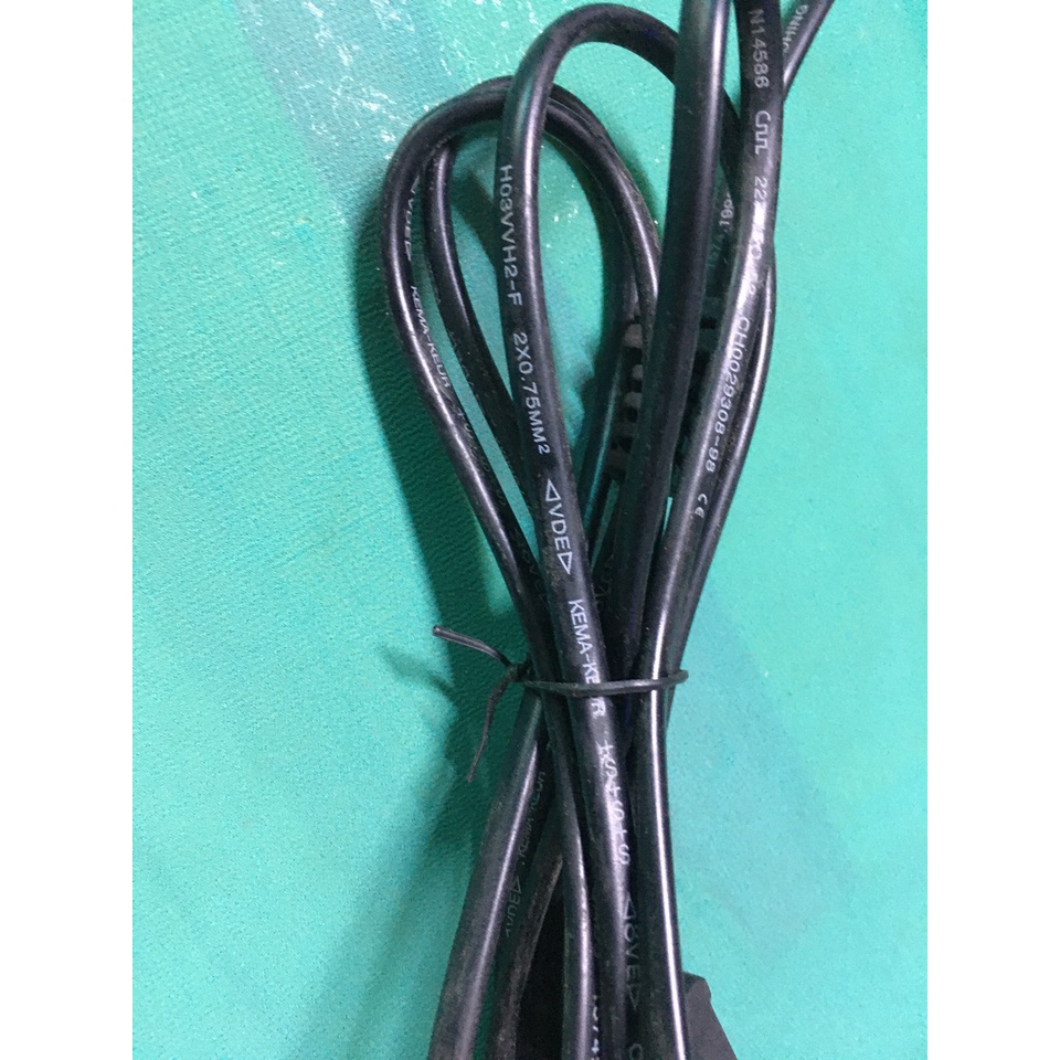 Dây Nguồn AC 2 Chân Tròn Dài 2M
