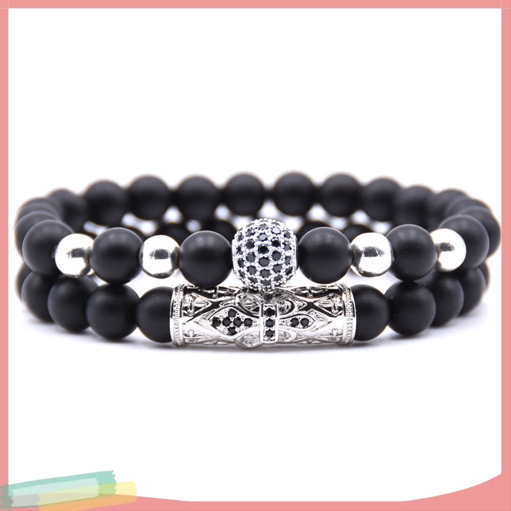 Vòng Tay Chuỗi Hạt Chất Liệu Co Giãn Thời Trang Cho Nam