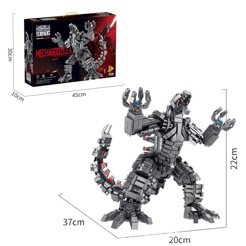 Đồ chơi lắp ráp - 687006 - Xếp hình người máy Mecha Godzilla 1446 Mảnh