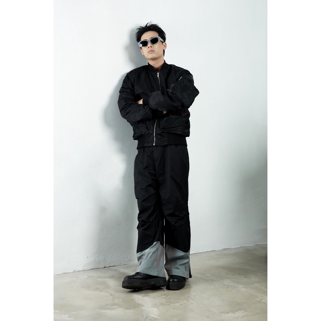 Quần Gió Wide Leg SNAZZY Unisex Vải Gió Chính Hãng - STEEL HEEL