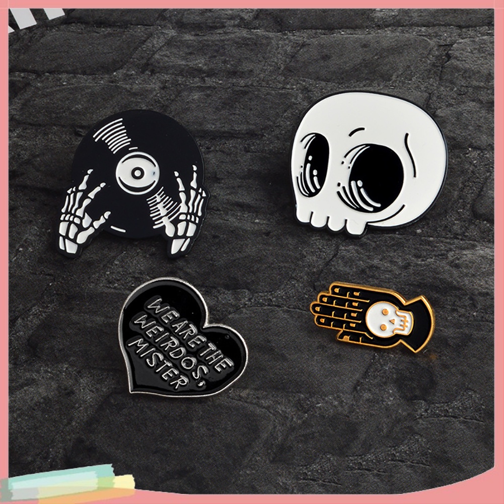 Cài Áo Hình Đầu Lâu Độc Đáo Cá Tính