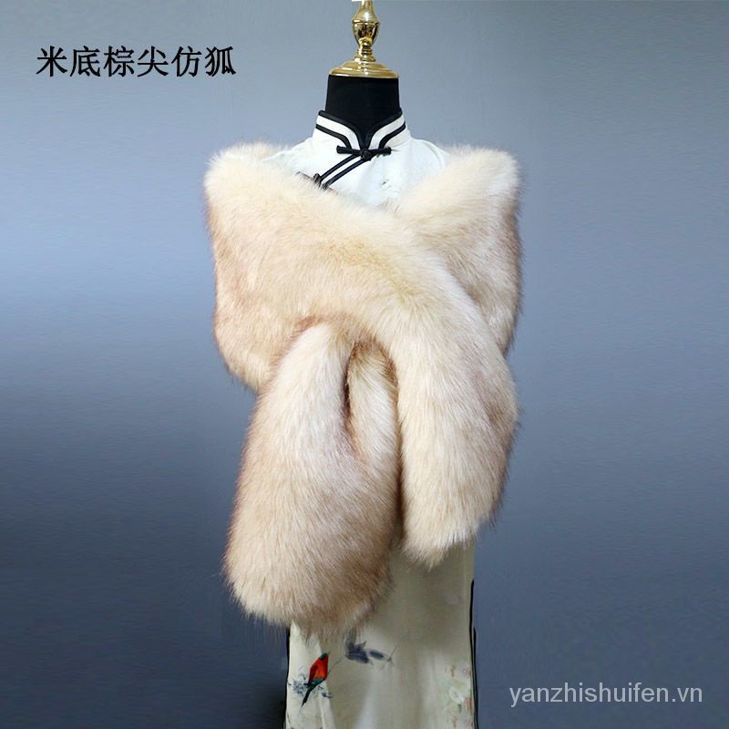 Khăn Choàng Lông Dày Dặn Giữ Ấm Mùa Đông Cho Nữ