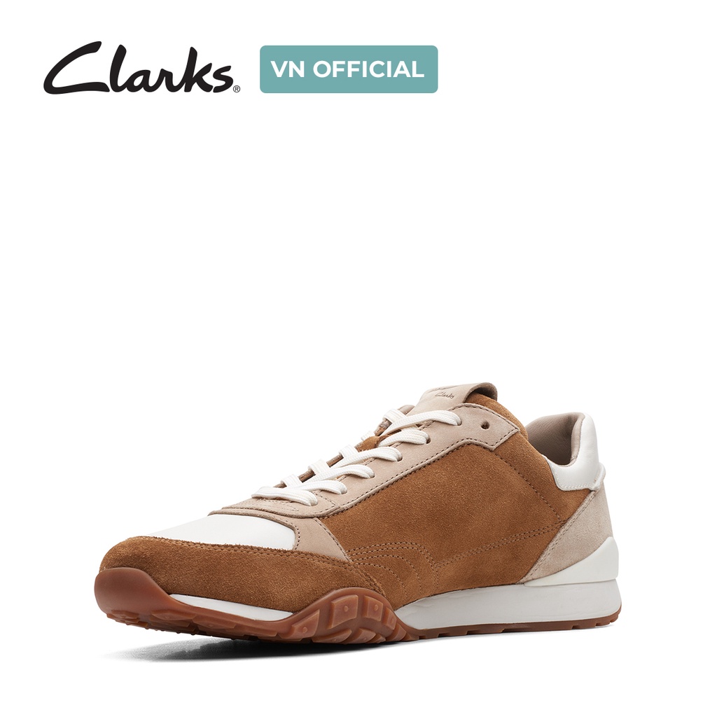 Giày Sneakers Da Nam Clarks CraftLo Lace màu Dark Tan