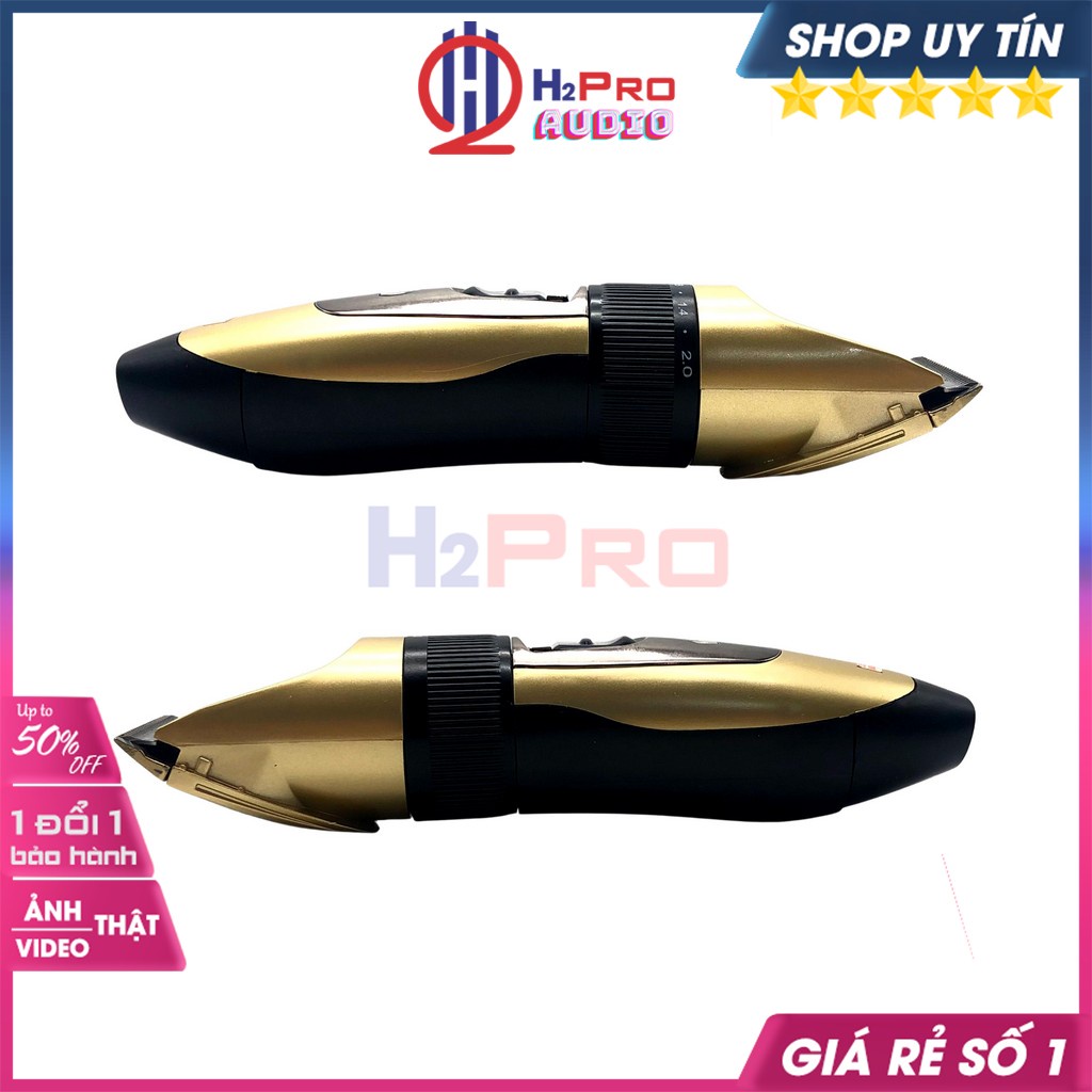 Tông Đơ Cắt Tóc Không Dây CHC-3377 Cắt Êm, Tông Đơ Cắt Tóc Chuyên Nghiệp 3377 (Tặng Bộ 4 Cữ Và 2 Pin Sạc)-H2Pro Audio