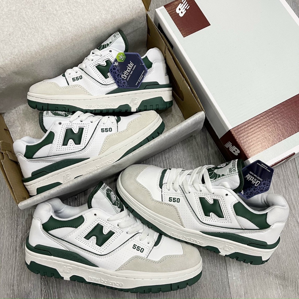Giày New Balance 550 ( NB 550) green xanh lá Bản cao cấp nhất