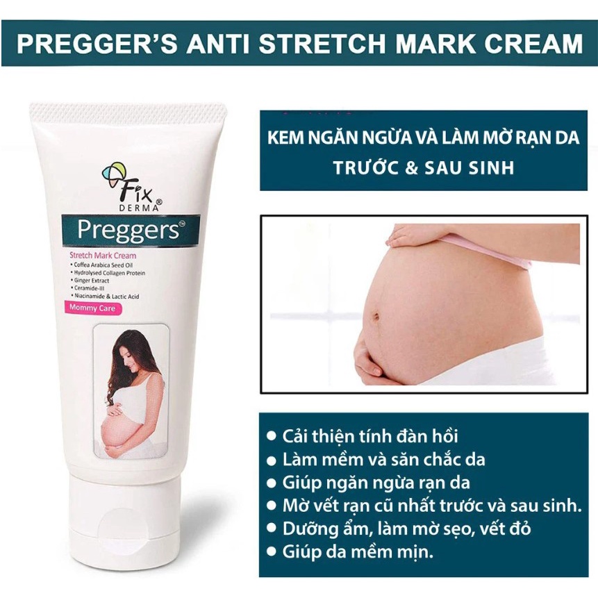 Kem rạn da dưỡng ẩm & làm mờ vết rạn dành cho bà bầu fixderma freggers - ảnh sản phẩm 3