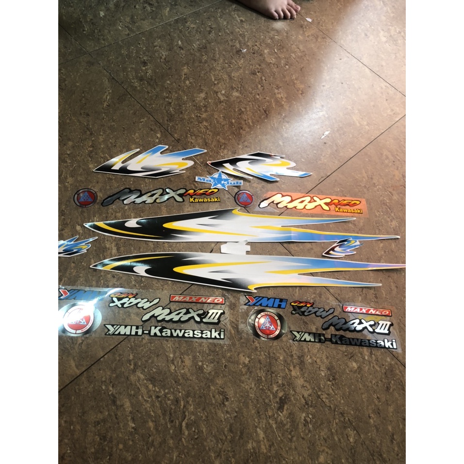 Tem dán xe Max neo Kawasaki - Max III