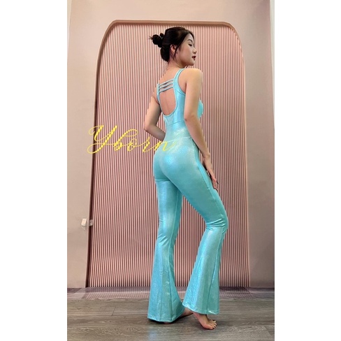 Jum / Jumpsuit tập Yoga cao cấp ánh kim Yborn