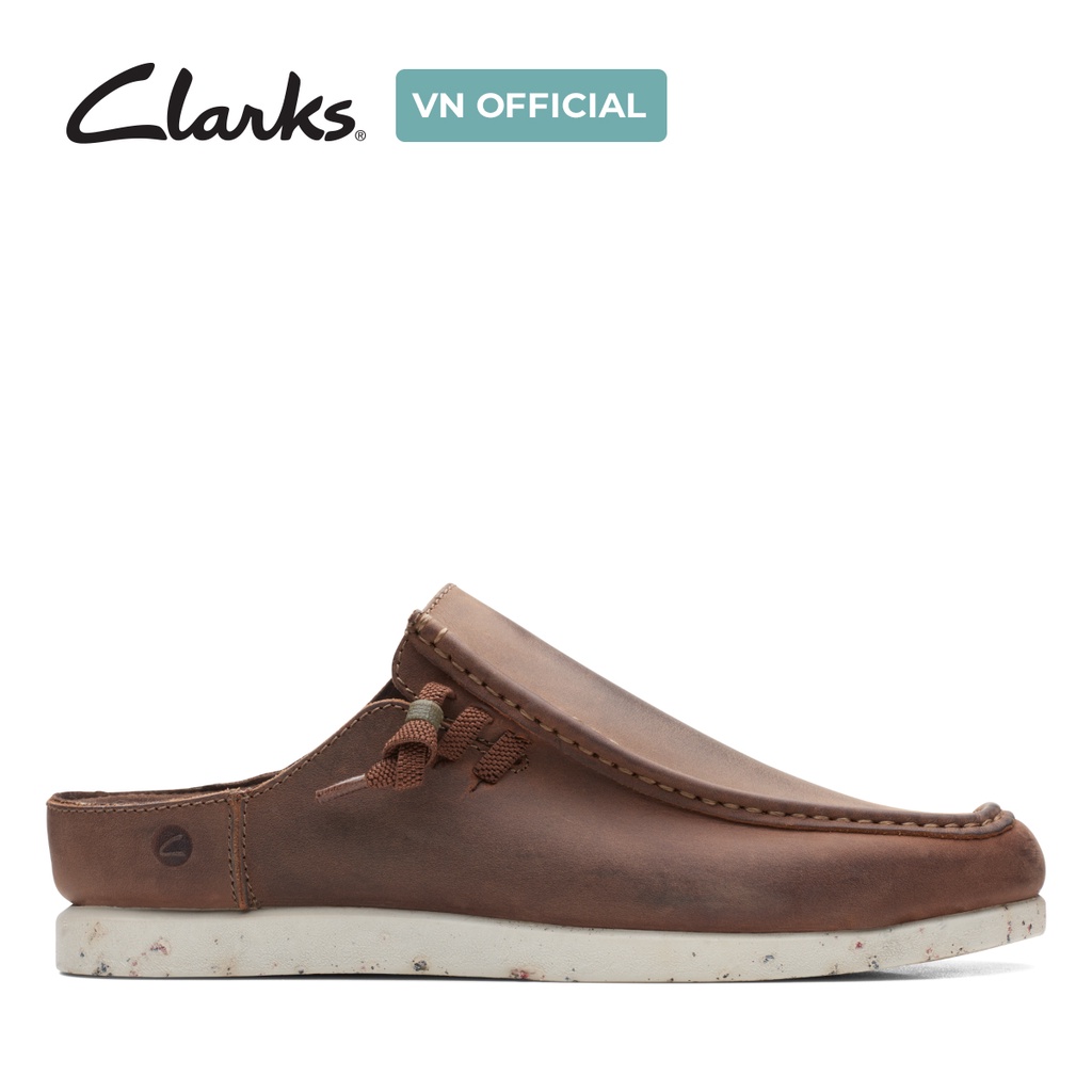 Giày sục Da Nam Clarks ShacreLite Sun màu BeesWax