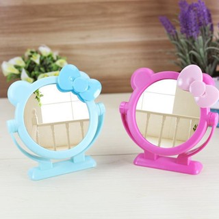 Gương trang điểm 2 mặt để bàn hình hello kitty