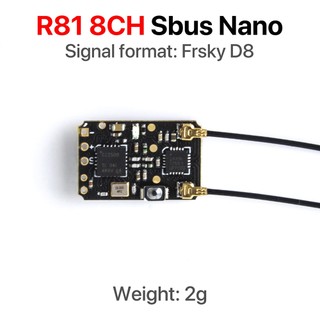 Thiết Bị Nhận Tín Hiệu Radiomaster R81 2.4ghz 8ch Over 1km Sbus Nano Tương Thích Frsky D8 Tx16S Cho Máy Bay Điều Khiển Từ Xa