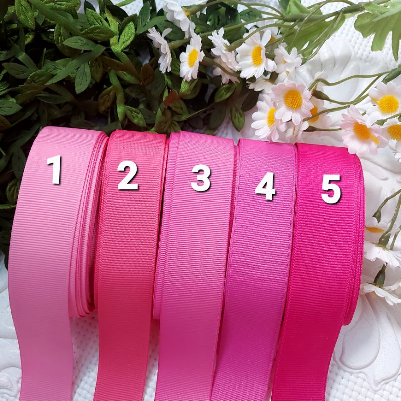 Ruy băng gân ,phụ liệu handmade, size  2.4cm_2.6cm