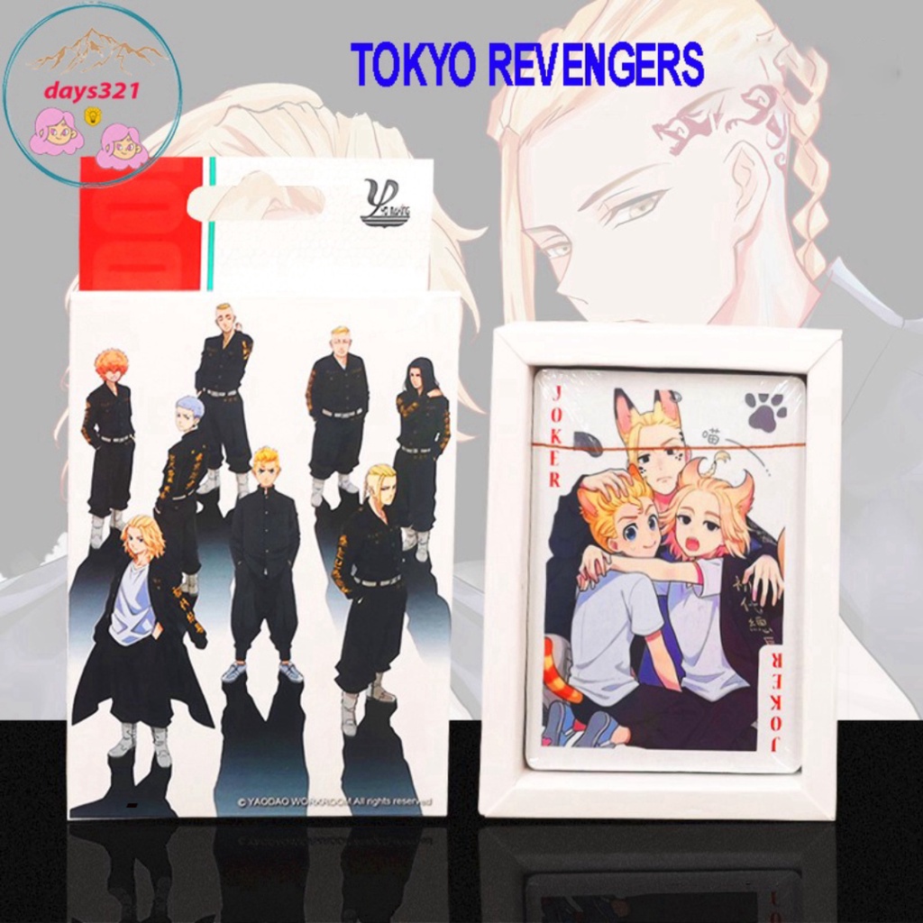 Bộ bài tây in ấn hình hero phim hoạt hình -tokyo revengers