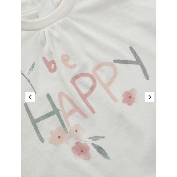 Set bé gái áo trắng quần dài đáng yêu săn sale Uk sz 18-24m