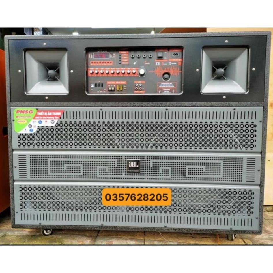 Loa Kéo Công Suất Lớn 4 Tấc Đôi, 2 micro UHF, Công Suất 800W chơi lớn ngoài trời