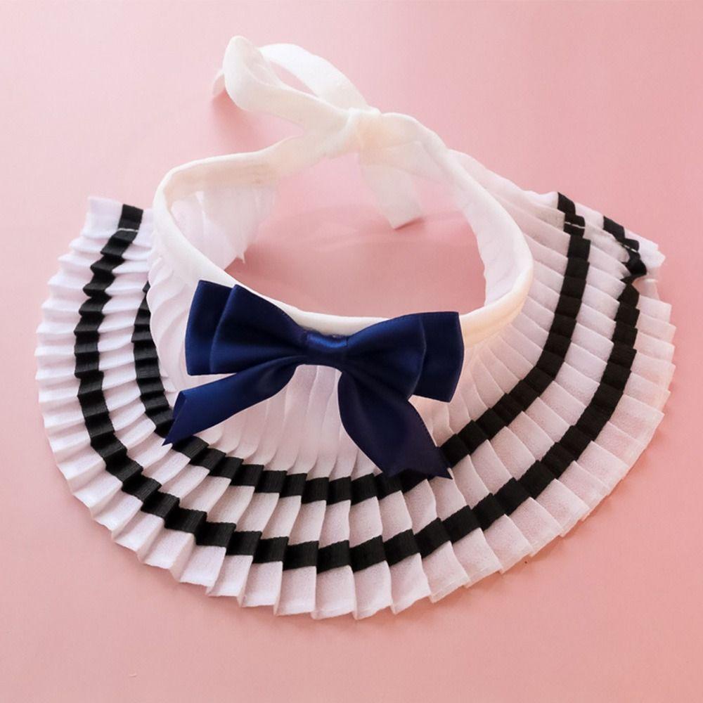 Btlimer Vòng Cổ Ren Thắt Nơ Có Thể Điều Chỉnh Cho Thú Cưng