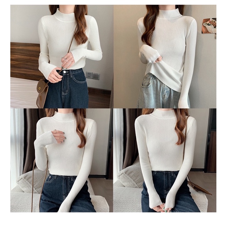 Áo len tăm dày cổ 5 phân hàng quảng châu loại 1