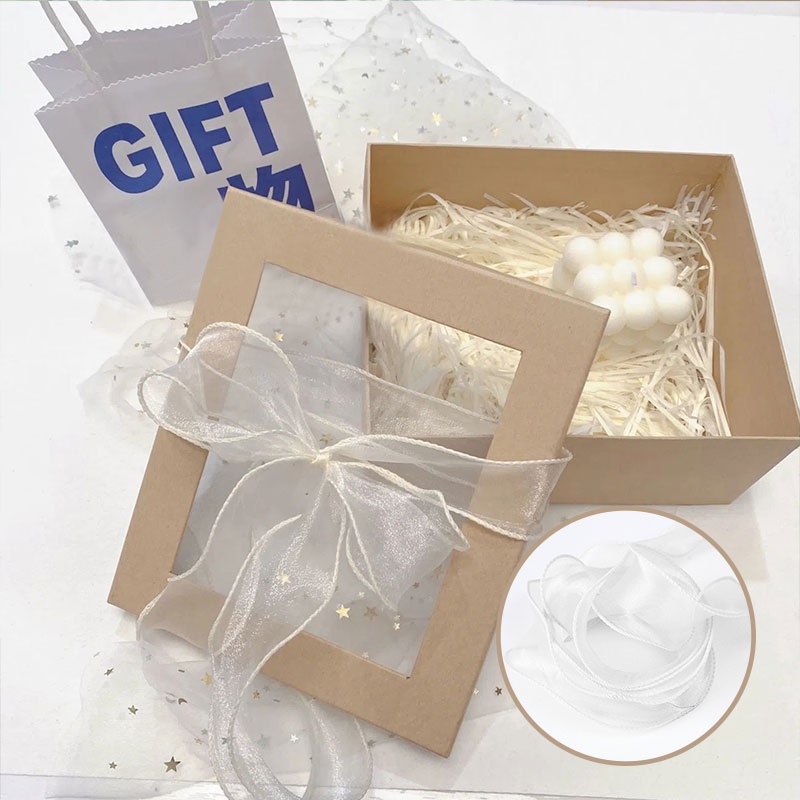 Cuộn Dây Ruy Băng Nhiều Màu Sắc 2.2 / 6M Dùng Gói Quà / Làm Đồ Thủ Công DIY