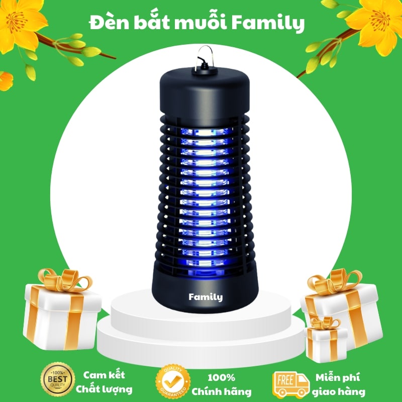 Đèn bắt muỗi thông minh Family F801, diệt muỗi hiệu quả, an toàn, không độc hại