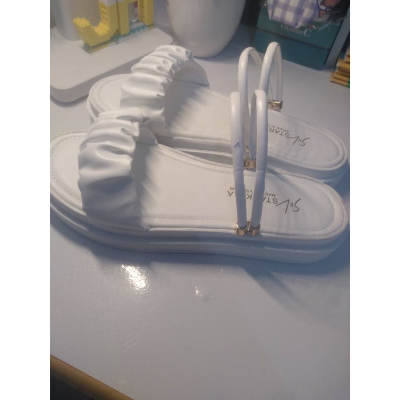 Sandal nữ đế BÁNH MÌ 3P QUAI NHÚN 2IN1 MANG 2 KIỂU siêu xinh SD-0323