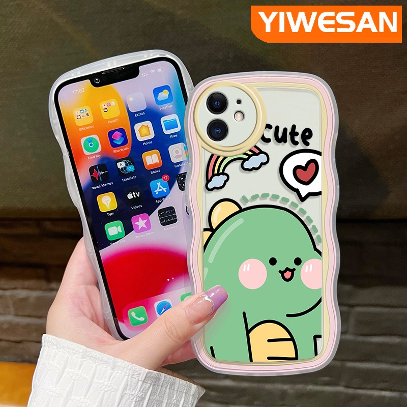 Ốp Điện Thoại Viền Gợn Sóng Hình Khủng Long Cho OPPO A74 4G A95 4G F19 F19S Reno 6 Lite