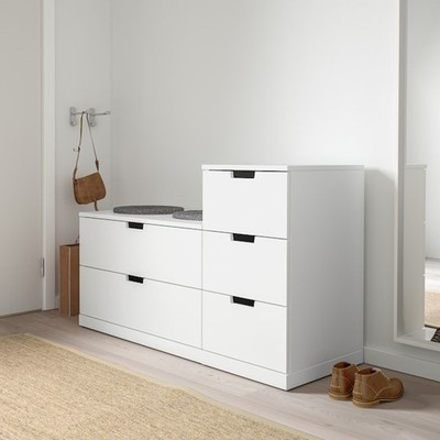 BANALDO, Tủ đựng đồ 5 ngăn kéo DRA_089, 120x47x76cm, tủ gỗ Scandi Home