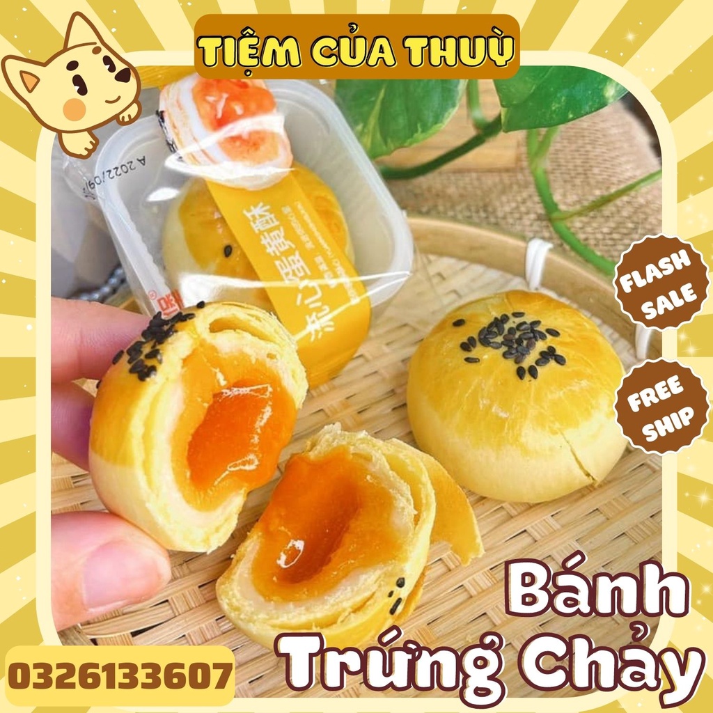 Combo 5 Cái Bánh Trứng Chảy Ngàn Lớp, Bánh Đài Loan, Bánh Trứng Muối