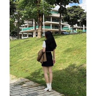 Áo Gile Croptop RUCHAN