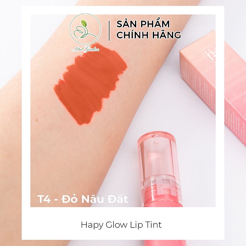 Son ha:py glow lip tint bóng lì kháng nước Mini garden 3.5ml PV1035